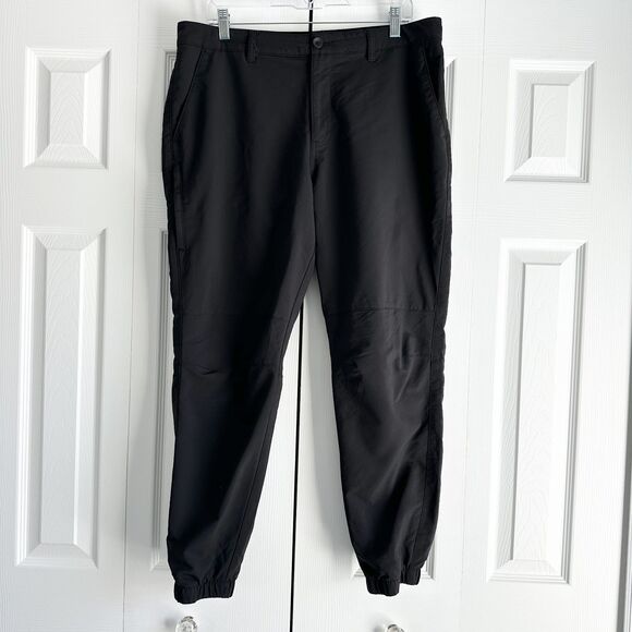 Alpine Design Jogger Pants Mens 36 Black Elastic Hem Hiking Pants Outdoorwear - Picture 1 of 14